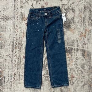 GAP Kids - Dark blue denim jeans with silver gems - super cute and trendy